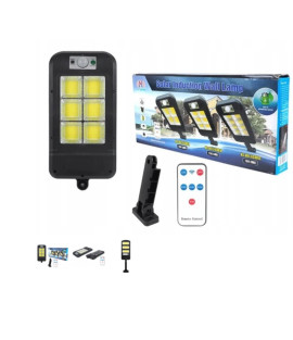 Proiector solar 6 celule,150 LED-uri COB ,cu senzor de miscare, sistem prindere inclus